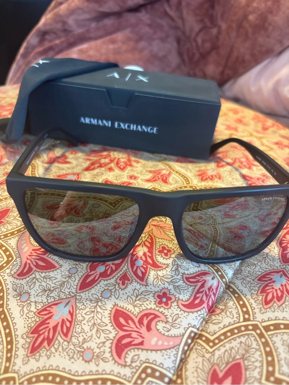 Armani Exchange Matte Black unisex Sunglasses
